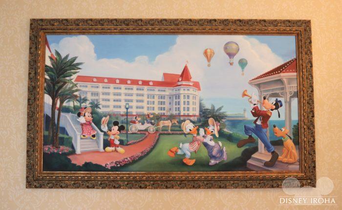 香港ディズニーランド・ホテルで過ごすミッキーフレンズの絵