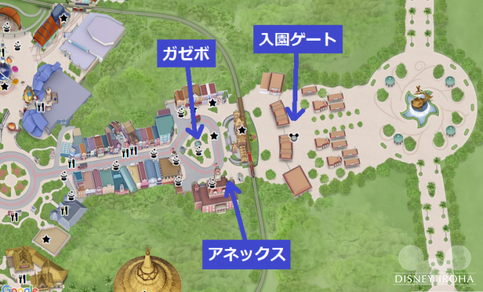 タウンスクエアの地図